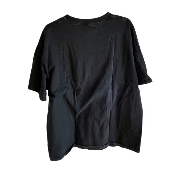 Vintage KISS Band T-Shirt 2XL Black & Red/Yellow Logo Cotton Graphic Tee Unisex - Picture 2 of 8